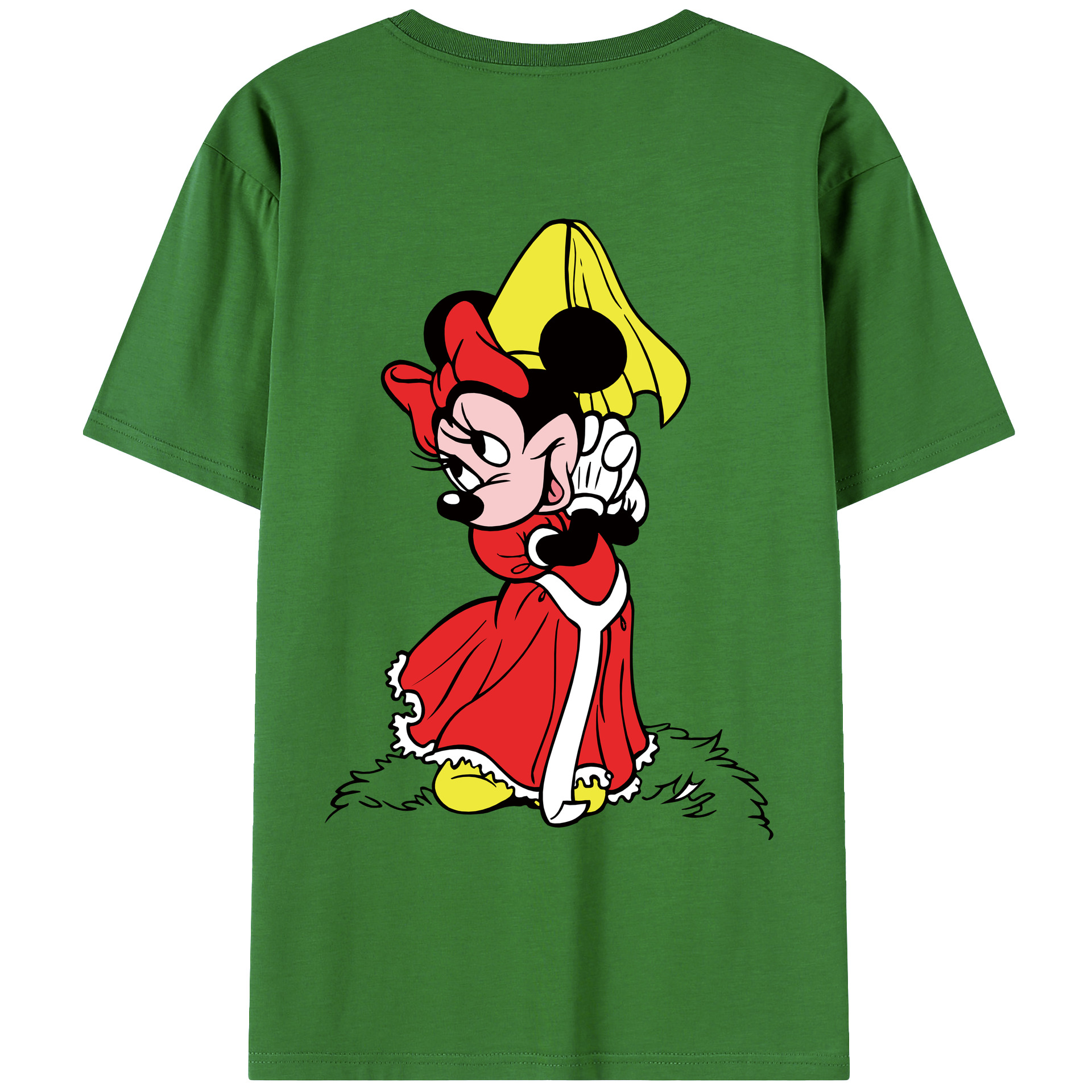 （画像用） ミッキーマウス Mickey Mouse レディース半袖Tシャツ(バックプリント)